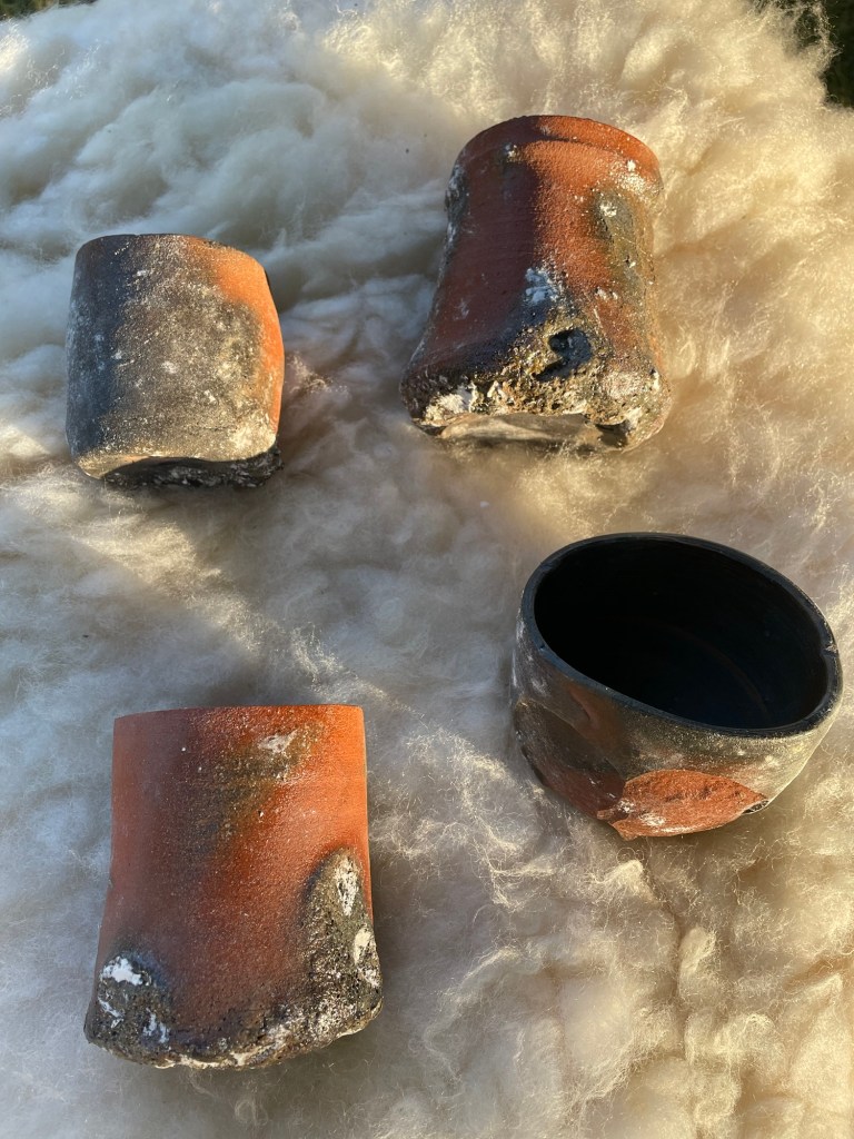 earthenware dug and processed clay